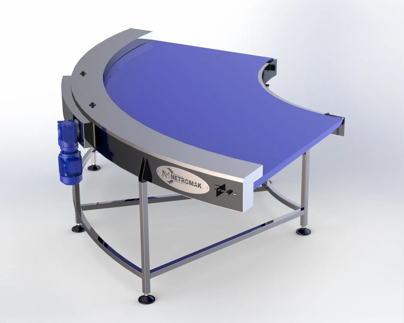 90 Derece Döner Konveyör Bant